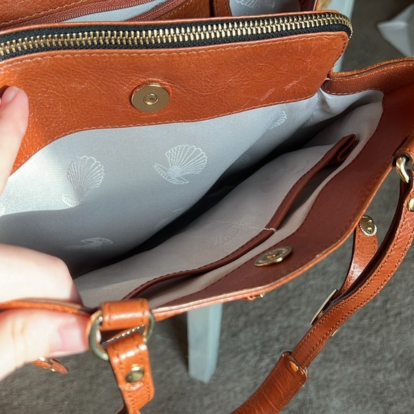 MODALU PIPPA TAN HANDBAG TAN LEATHER SHOULDER GRAB BAG - Picture 5 of 10